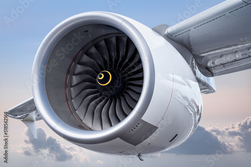 jet engine of an modern air...