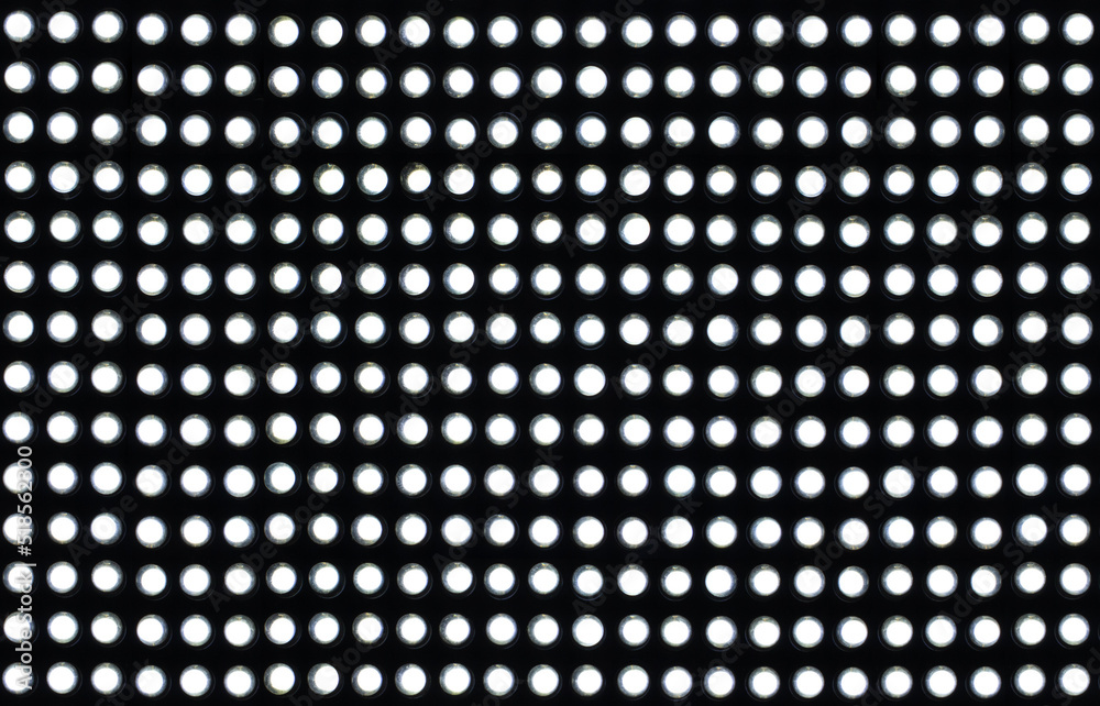 Recurring pattern of white LED lights on a black background. Wallpaper Recurring pattern of white LED lights on a black background. Wallpaper