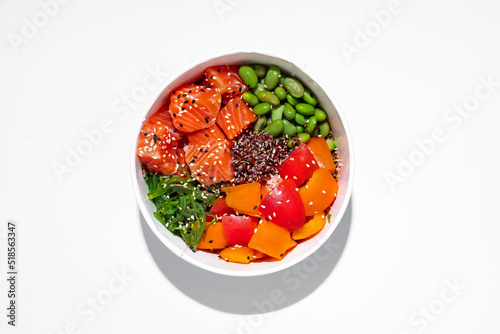 Bowl with salmon