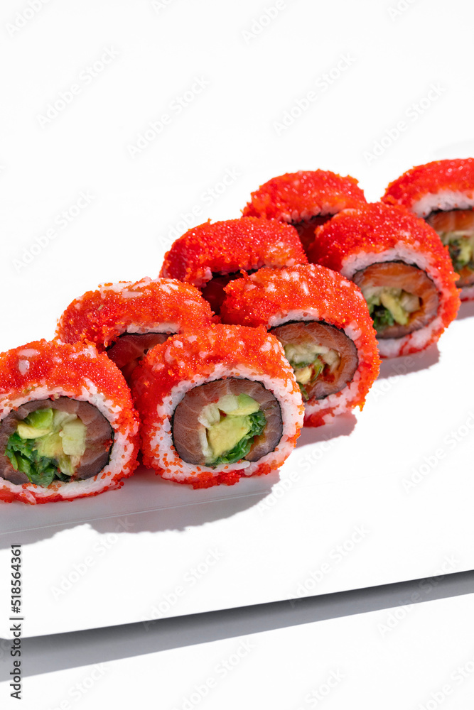 California roll with salmon