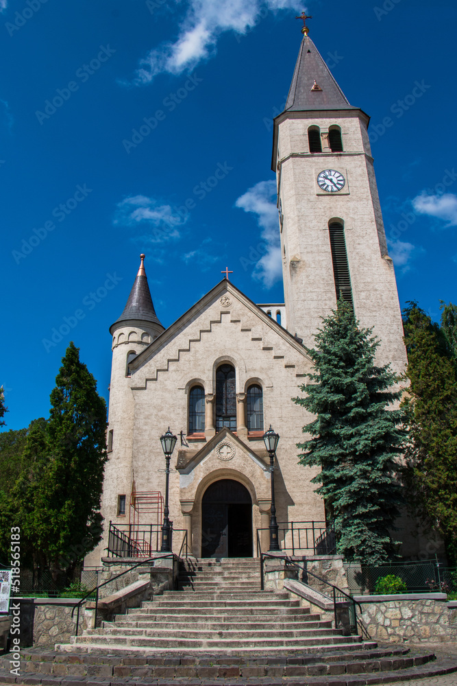 An old church in the city of Tokaj in Hungary.
