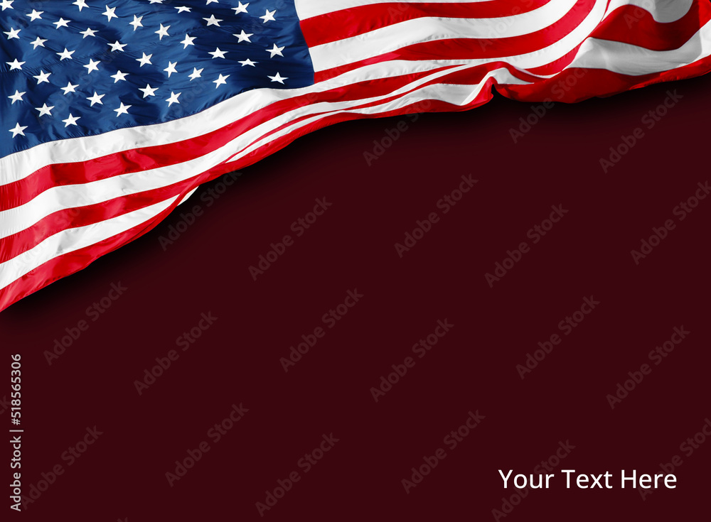Fototapeta premium American flag cover | Card template