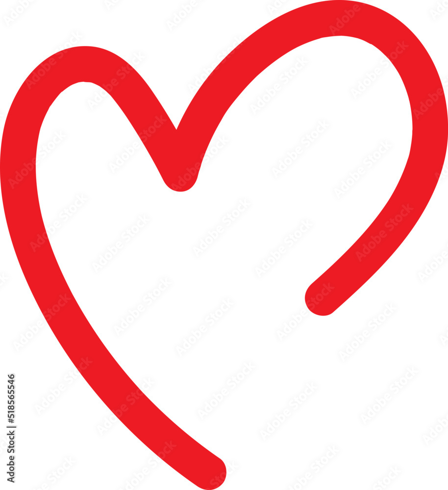 Heart symbols isolated on a white background Red hand drawn icons for love, wedding, Valentine's day or other romantic design. Heart symbols isolated on a white background Red hand drawn icons for love, wedding, Valentine's day or other romantic design.