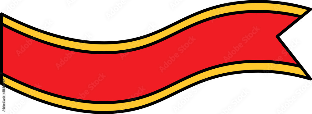 Obraz premium ribbon vector design illustration isolated on white background 