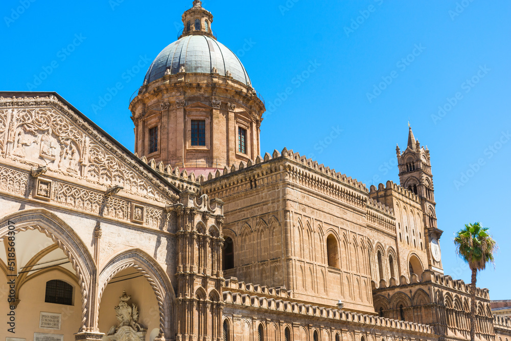 Palermo Cathedral in sicily – medieval  church in italy 