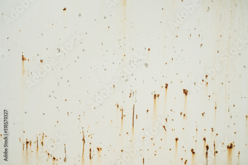 Tableau sur toile Grungy metal wall texture with rusty drippy spots