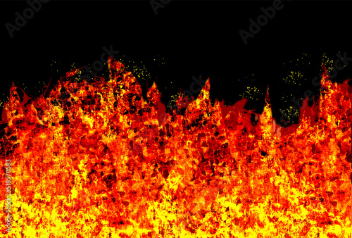 燃え盛る業火の炎の背景テクスチャ