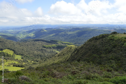 Vista do vale verde