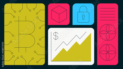 Cryptocurrency Flat Concept Illustration