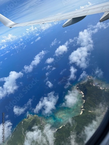 view from airplane window