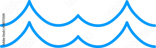 wave vector design illustration isolated on white background 