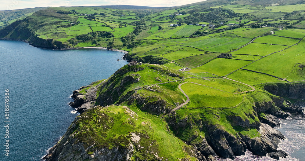 Aerial Photo of Torr Head Co Antrim by Irish Sea Northern Ireland