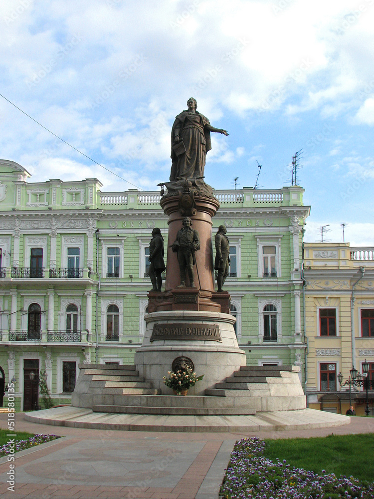 Monument to the Empress Catherine in Odessa, Ukraine