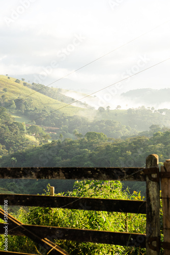 fence in the mountains