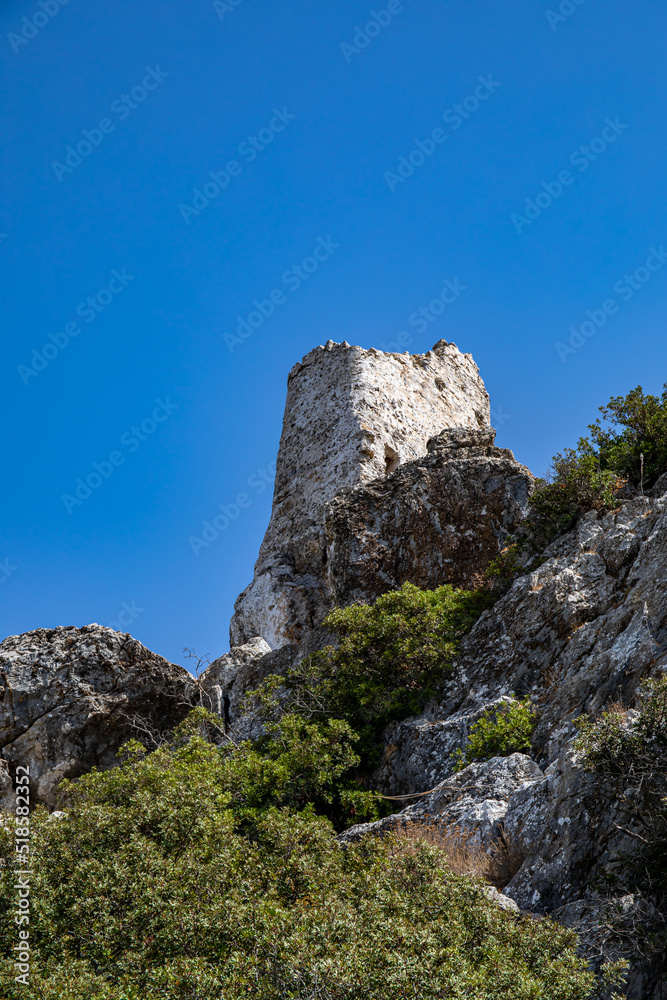 Ruind Castle of Asklipio on Rhodes island
