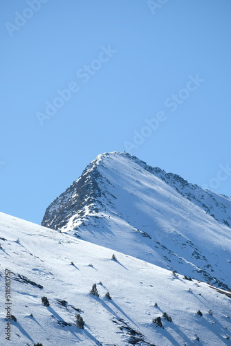 snow covered mountains - canigou, france