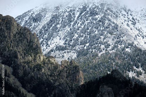 snow covered mountains