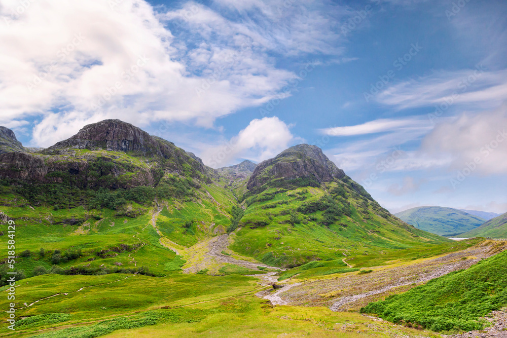 The Three Sisters of Glencoe in Scotland The Three Sisters of Glencoe in Scotland