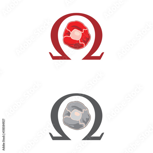 Omega Beef logo vector