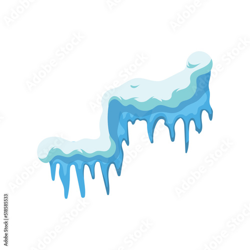 IcIllustration of icicle for decoration. 