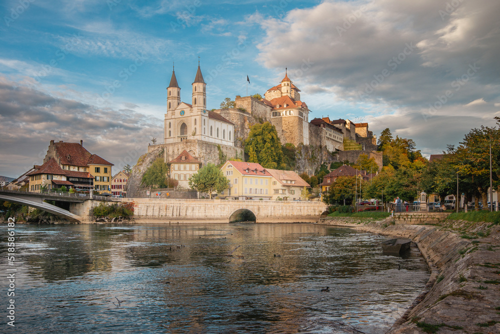 Fototapeta premium View of Aarburg Castle, Switzerland
