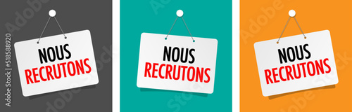 Nous recrutons
