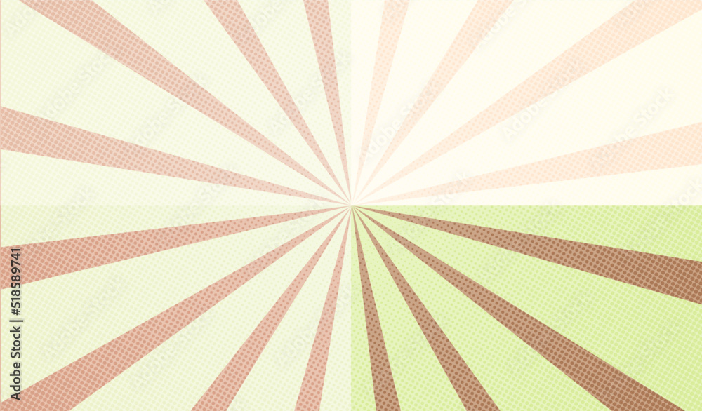retro background with rays for comic or other