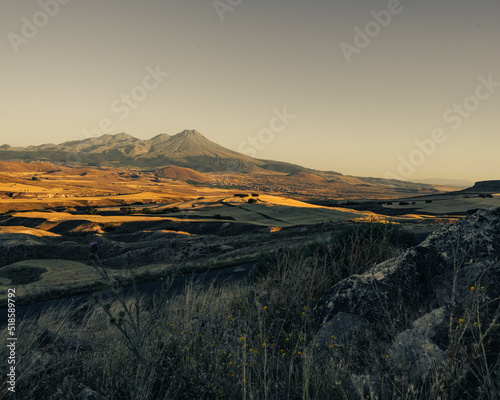 Ancient city near Hasan Volcano in Turkey.