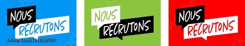 Nous recrutons