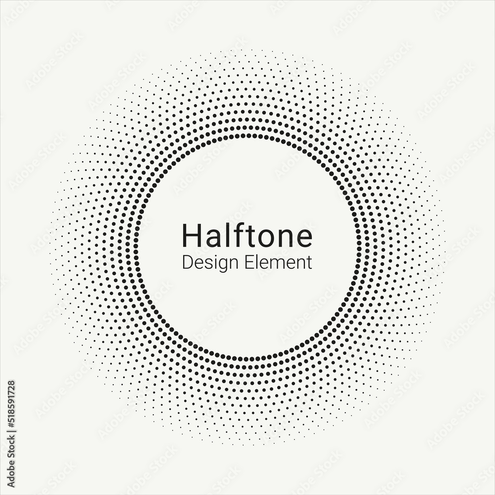 Abstract dotted circles. Halftone dots in circular form. Vector logo. Design element for various purposes. Abstract dotted circles. Halftone dots in circular form. Vector logo. Design element for various purposes.