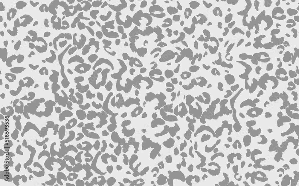 Abstract modern leopard seamless pattern. Animals trendy background. Grey decorative vector stock illustration for print, card, postcard, fabric, textile. Modern ornament of stylized skin