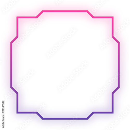 glow geometric frame
