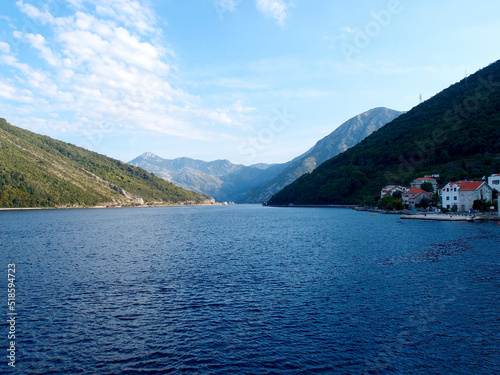Bay of Kotor ferry crossing, Kamenari-Lepetane, Prolaz Verige, Montenegro.