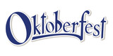 Oktoberfest handwritten lettering. Beer Festival vector banner. Design template celebration.