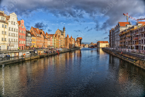 Gdańsk, rzeka Motława, Polska,