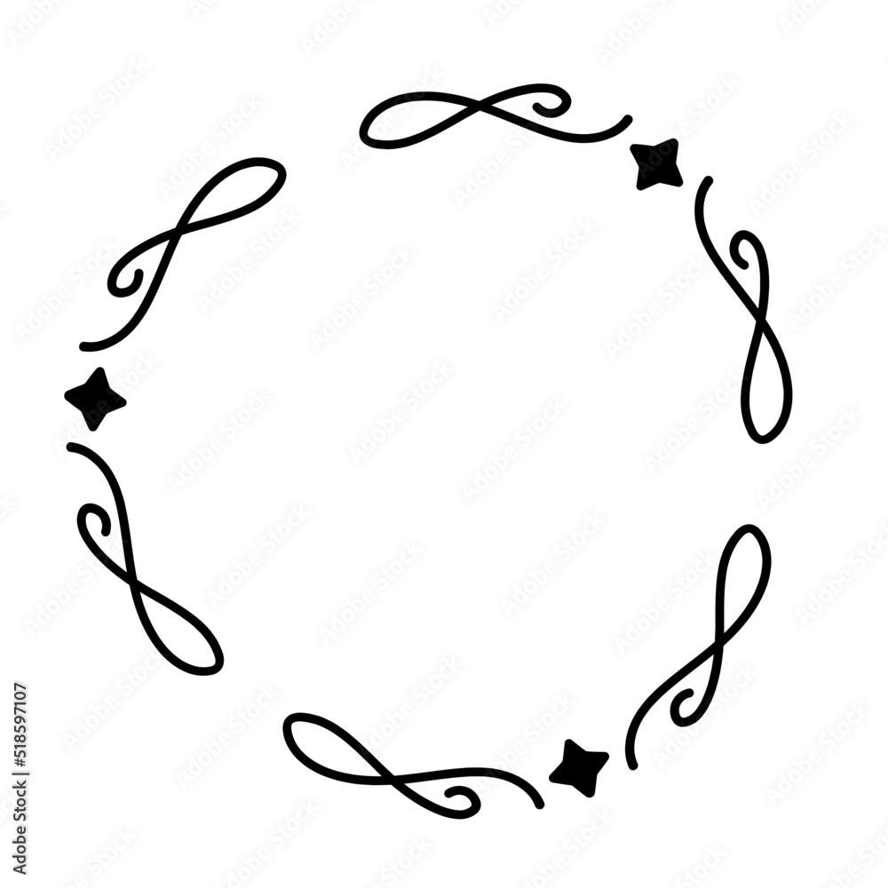 abstract star circle frame
abstract star circle frame