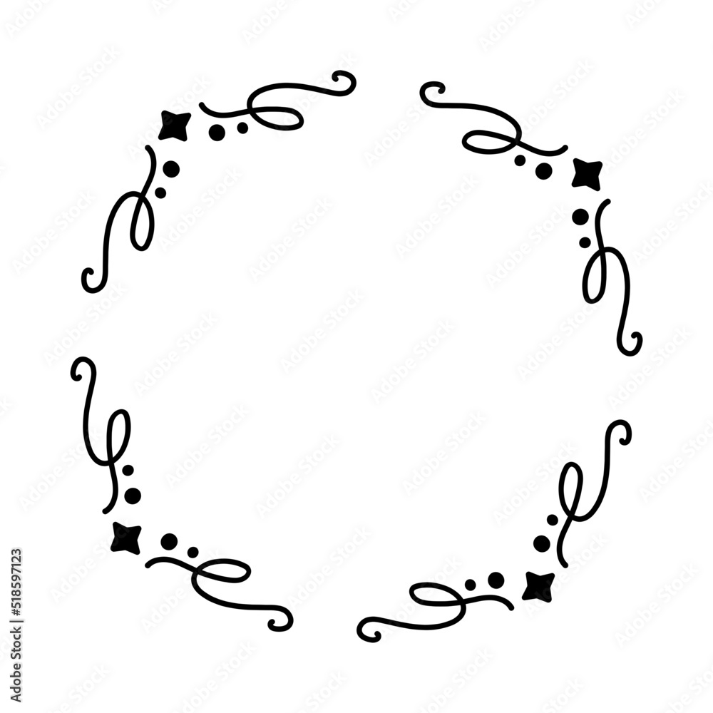 abstract star circle frame
abstract star circle frame