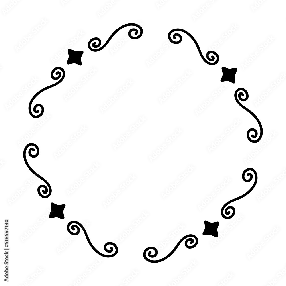 abstract star circle frame
abstract star circle frame