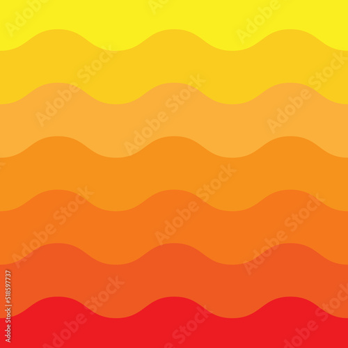 solar heatwave abstraction vector illustration
