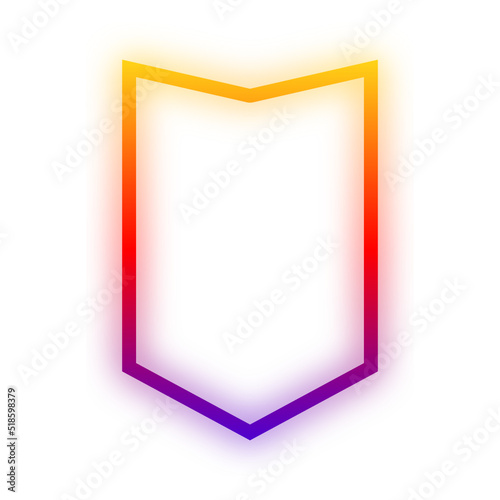 glow gradient badge frame 
