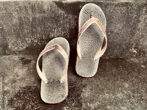 Wallpaper Mural pair of flip flops Torontodigital.ca