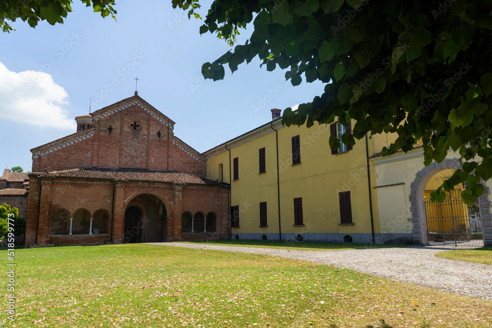 Medieval church of Abbadia Cerreto, Lodi, Italy Medieval church of Abbadia Cerreto, Lodi, Italy