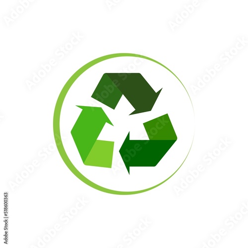 Garbage collection on a white background. Vector.
