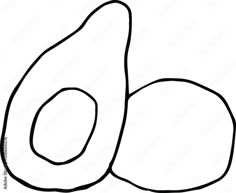 Hand drawn Avocado illustration. Hand-drawn. Hand-drawn doodles illustration.
Line art. Hand drawn Avocado illustration. Hand-drawn. Hand-drawn doodles illustration.
Line art.