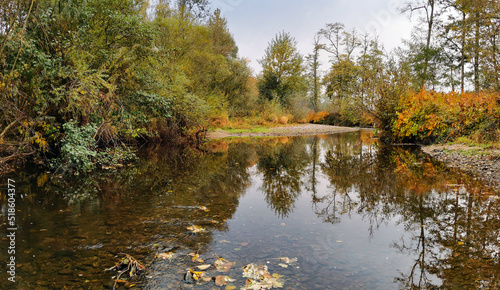 Radier de la rivière La Fecht, Alsace, France