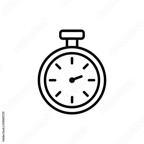 stopwatch icon flat style trendy stylist simple