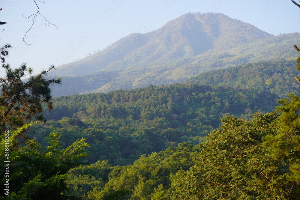 Beautiful morning around the Arjuna Mountains, East Java, Indonesia Beautiful morning around the Arjuna Mountains, East Java, Indonesia