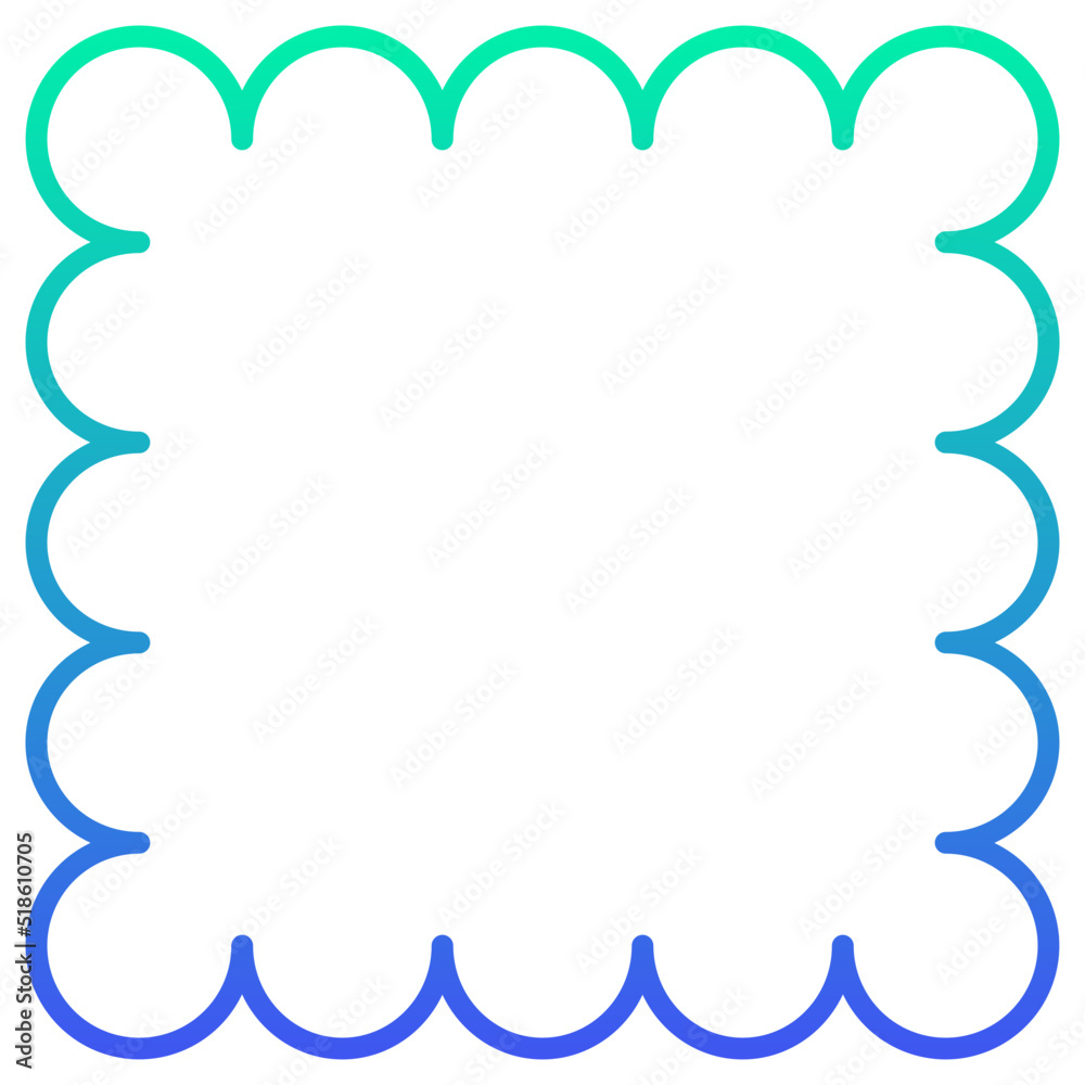 Obraz premium gradient square frame