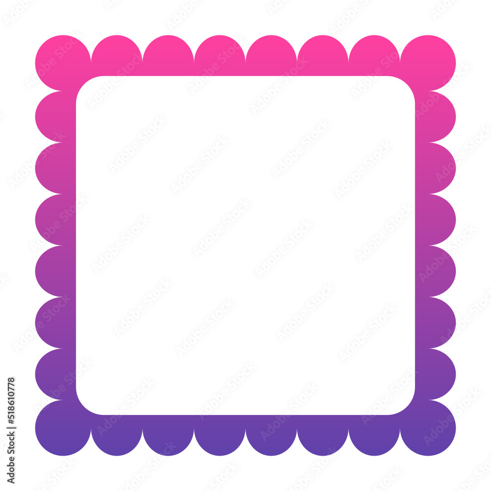 gradient square frame
