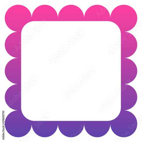 gradient square frame 